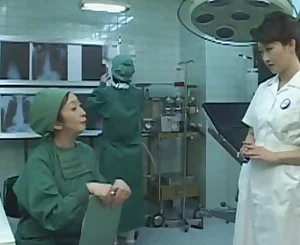 Costume play Porn: Asians Nurses Costume play Asian Cougar Nurse Romped Doctors Office part 3