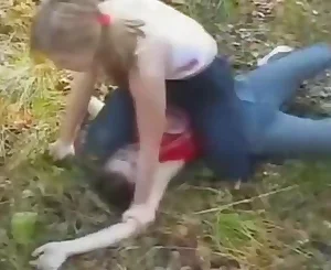 Russian woods catfight